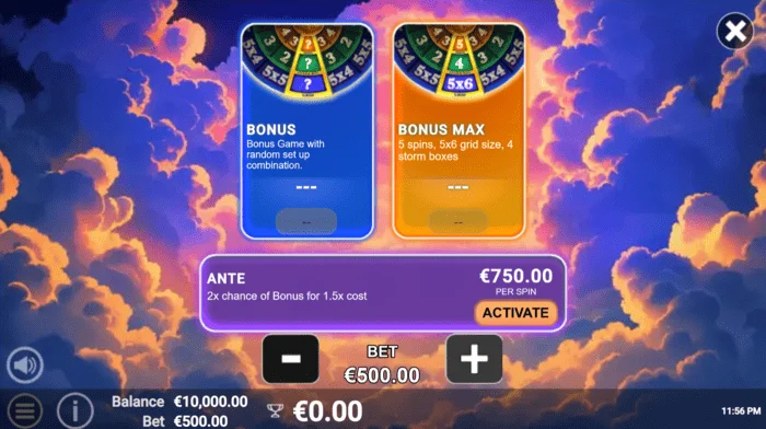 Pots of Power: Zeus – výběr bonusu v kole s 27 konfiguracemi